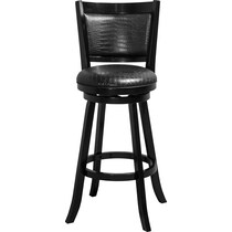 brocco black bar stool   