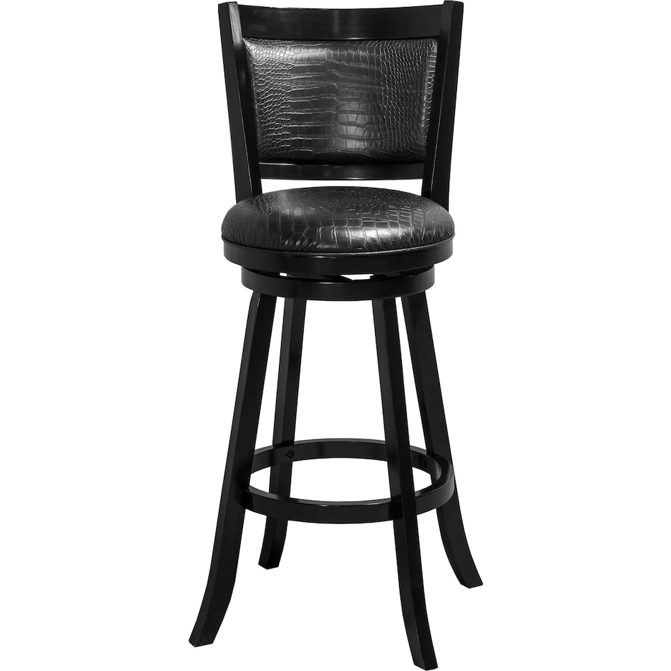 brocco black bar stool   