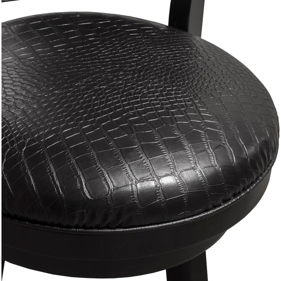 brocco black bar stool   