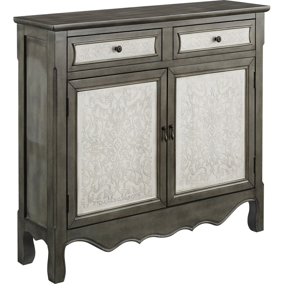 broderick gray console table   