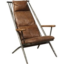 brodski light brown accent chair   