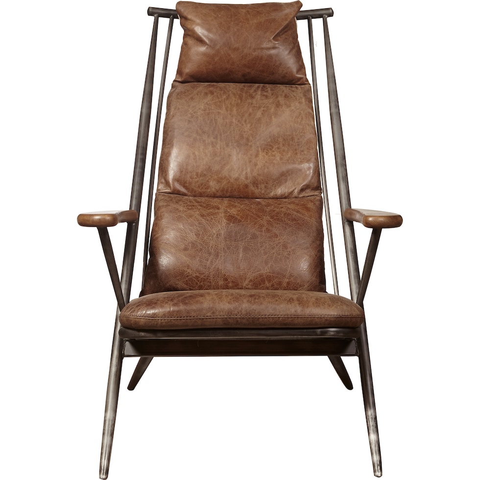 brodski light brown accent chair   