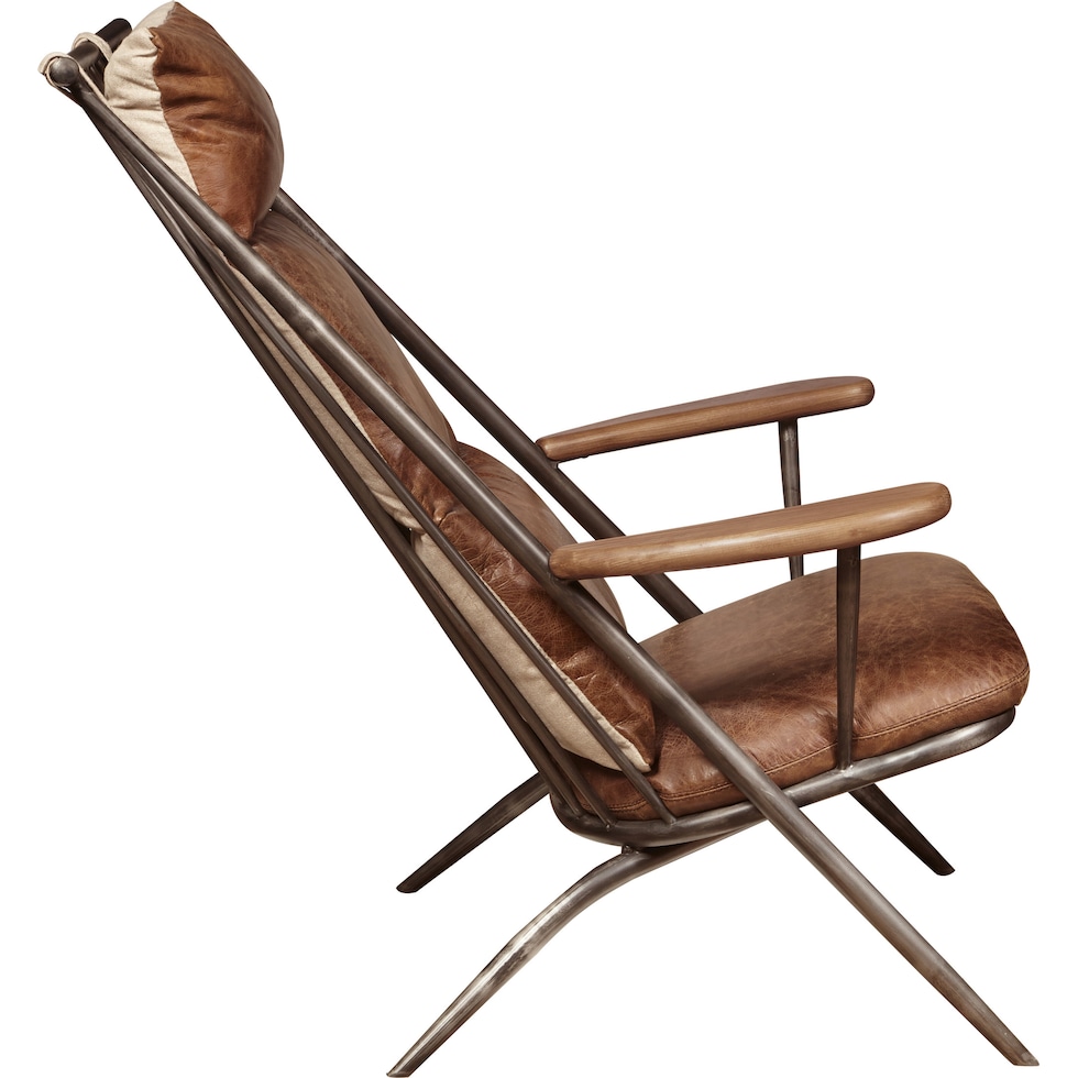 brodski light brown accent chair   