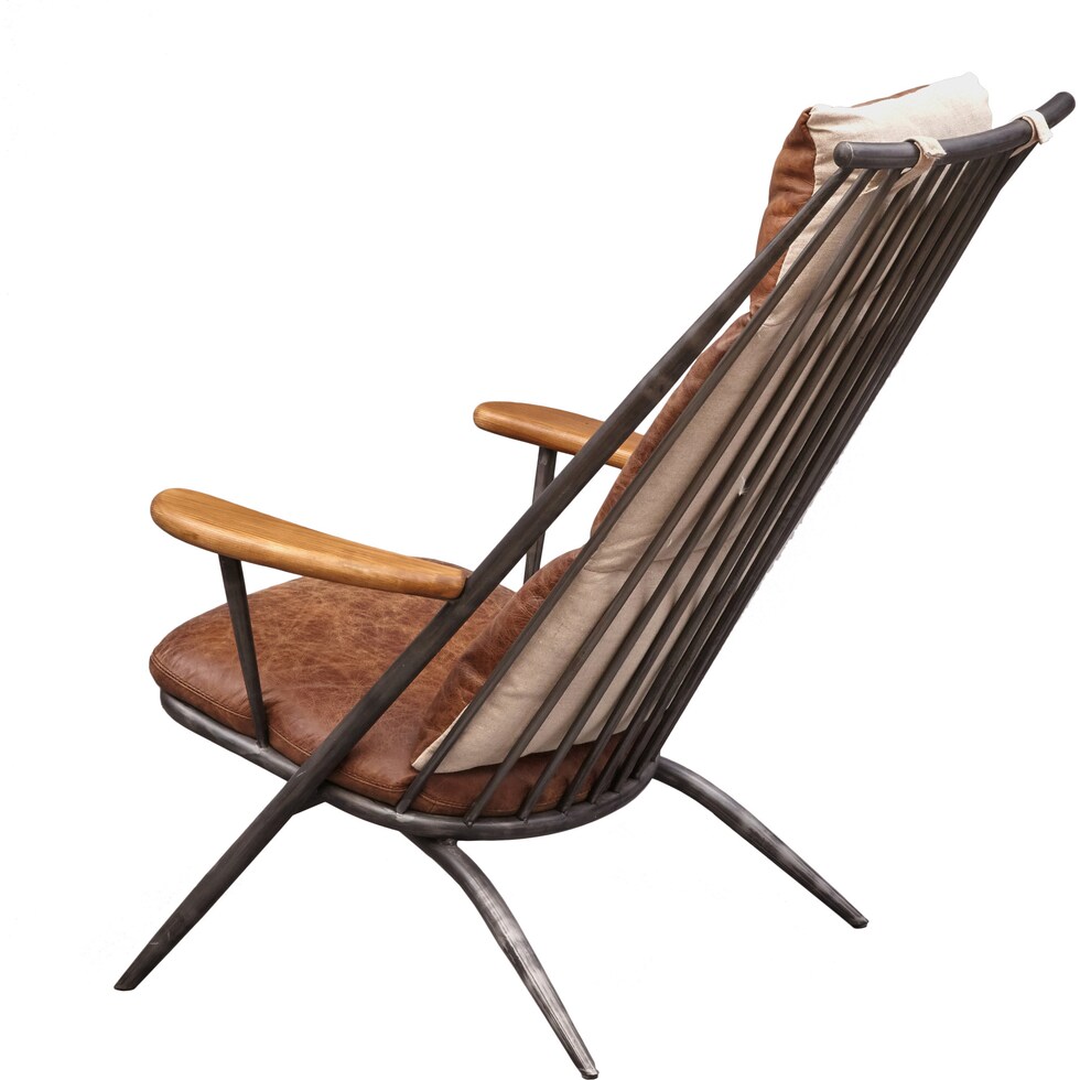 brodski light brown accent chair   