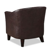 brogan brown accent chair   