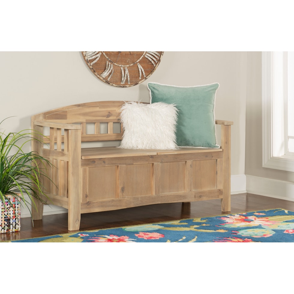 brolin light brown bench   