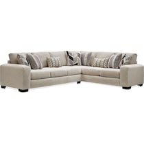 bromley neutral  pc sectional with left facing sofa   