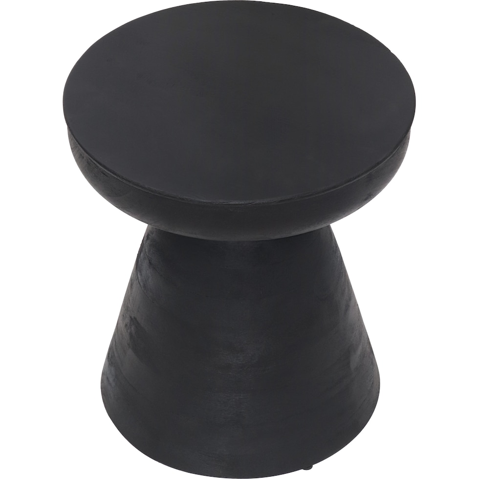 bronco black accent table   