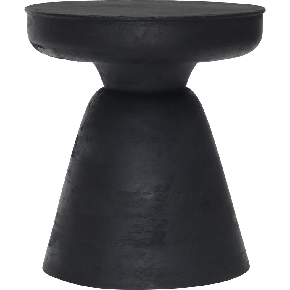 bronco black accent table   