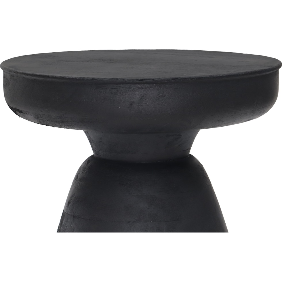 bronco black accent table   