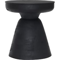 bronco black accent table   