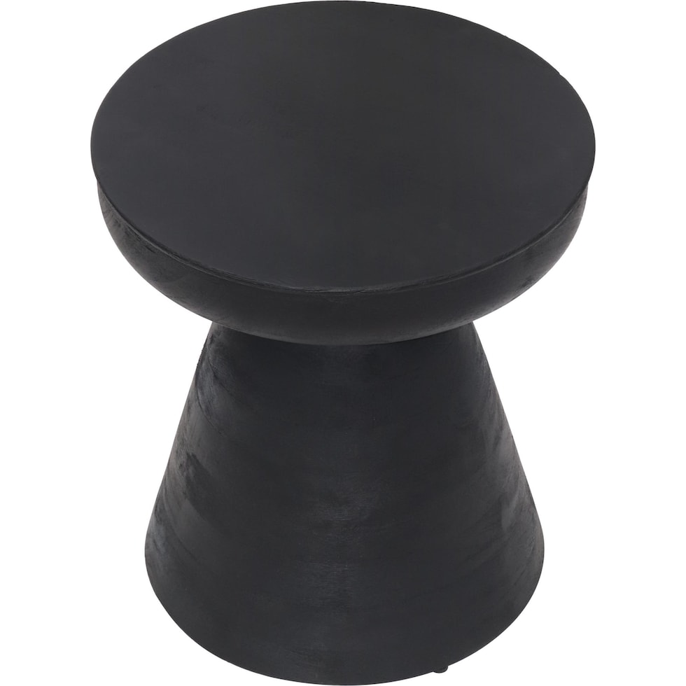 bronco black accent table   