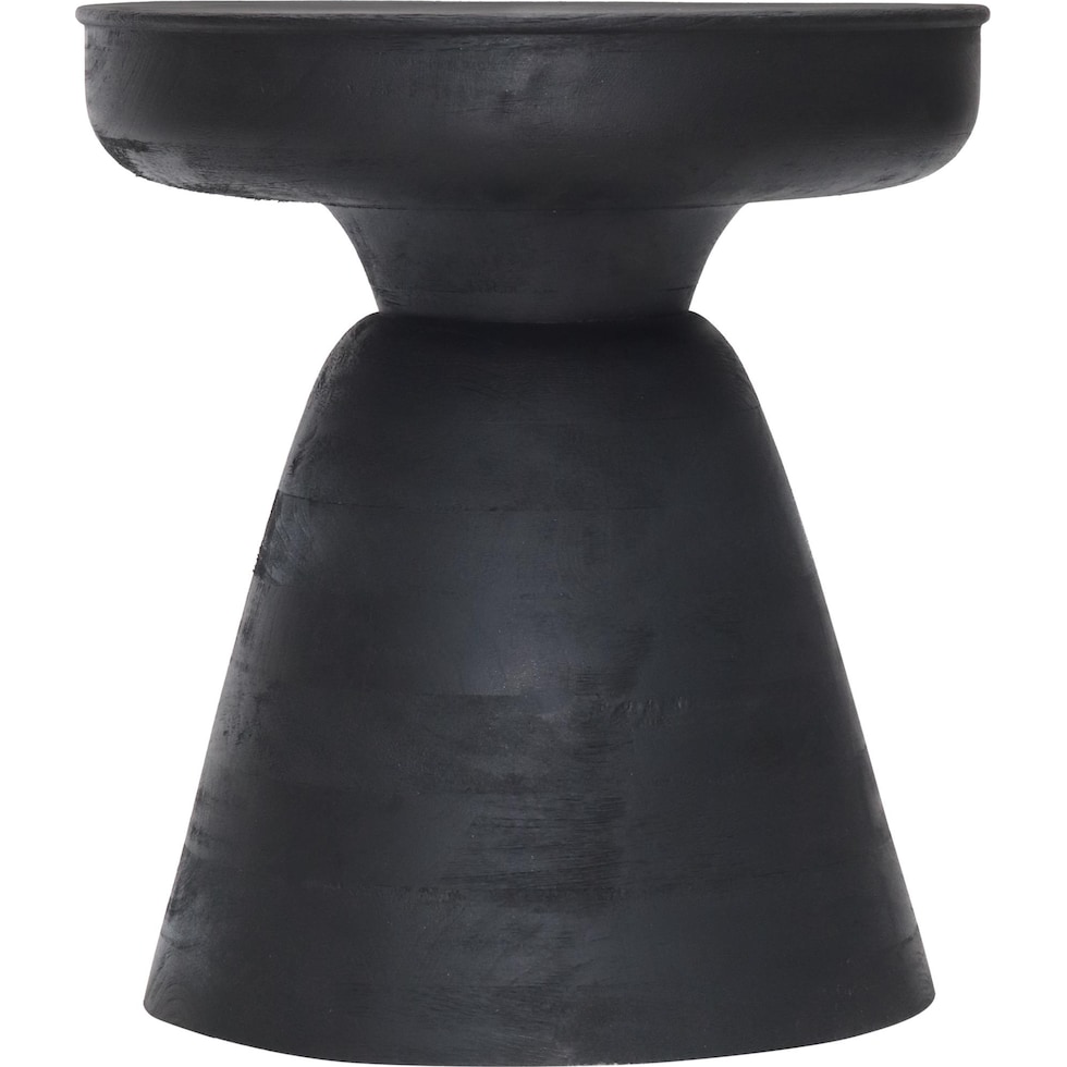 bronco black accent table   