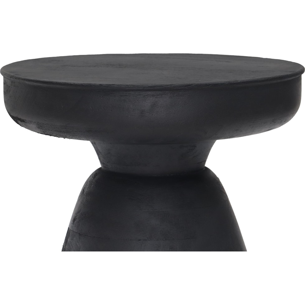 bronco black accent table   