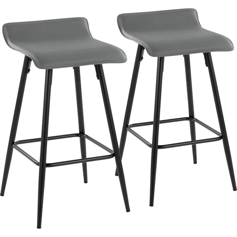 bronnie gray counter height stool   