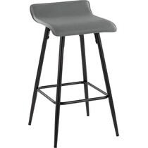 bronnie gray counter height stool   