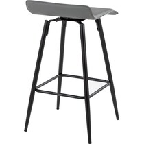 bronnie gray counter height stool   