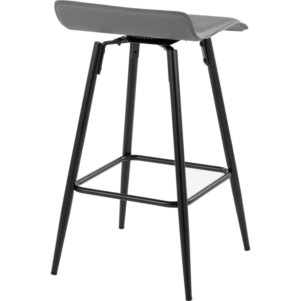 bronnie gray counter height stool   