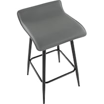 bronnie gray counter height stool   