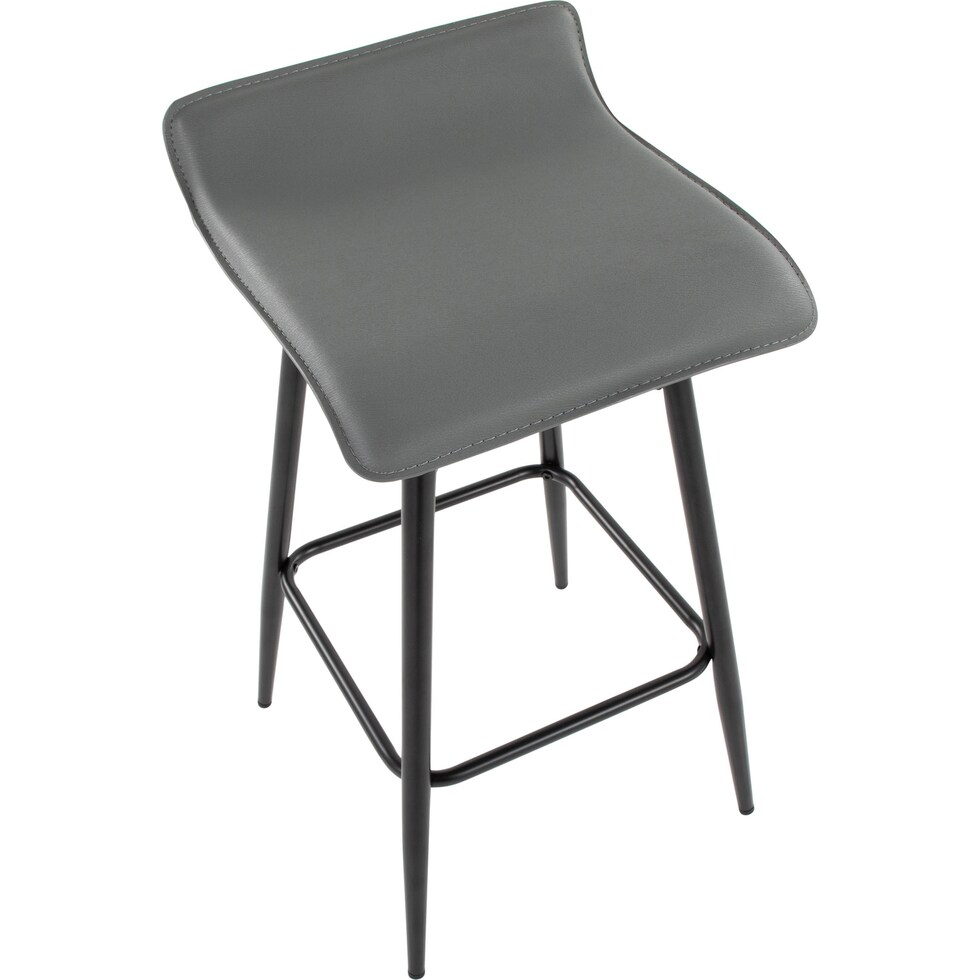bronnie gray counter height stool   