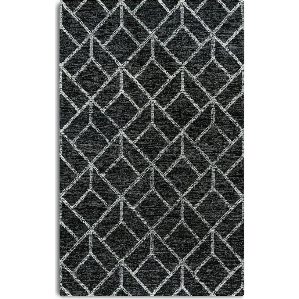 bronte black area rug  x    