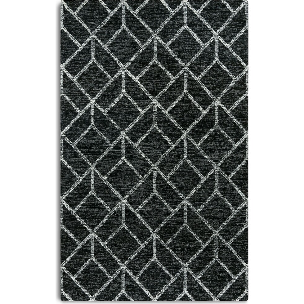 bronte black area rug  x    