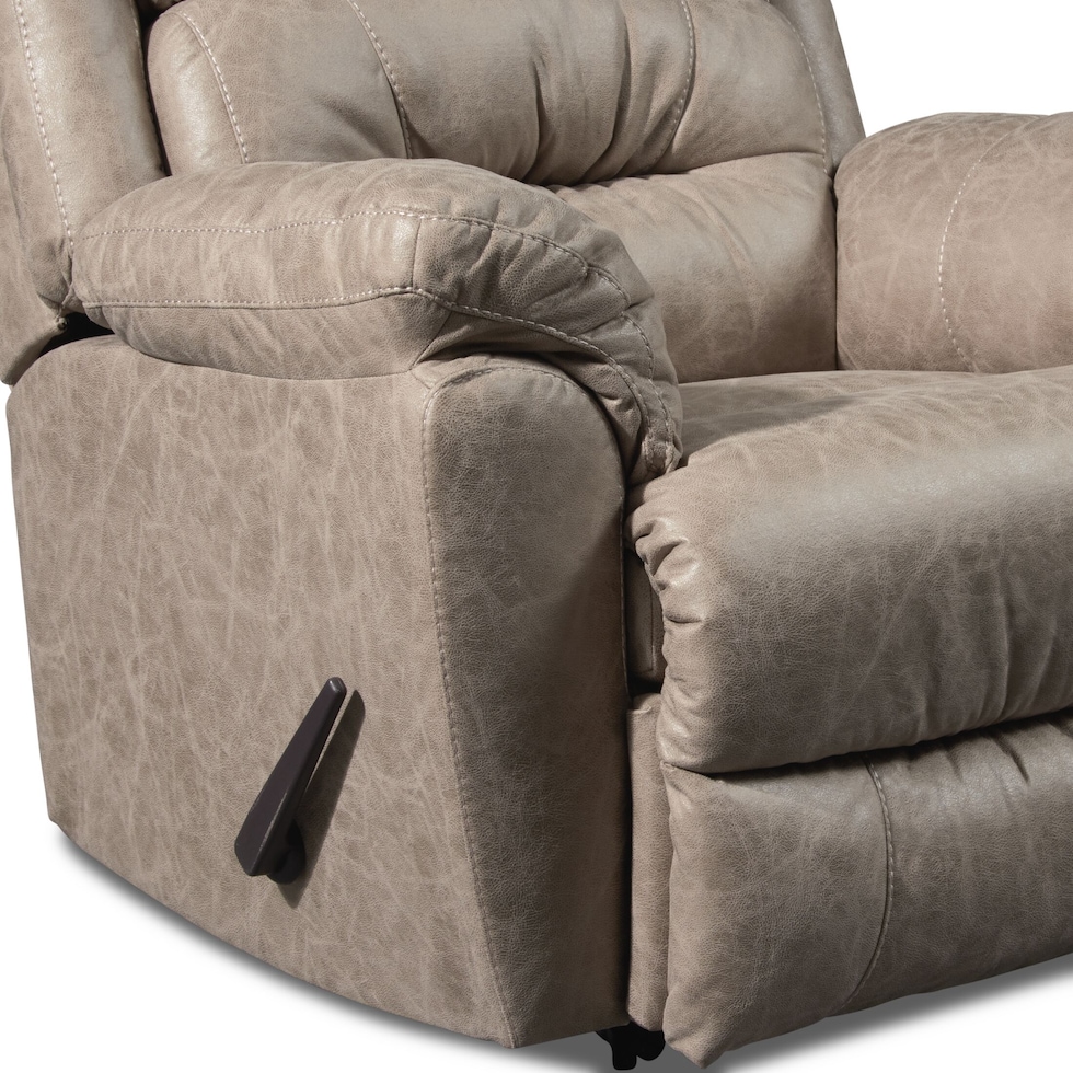 bronx light brown recliner   