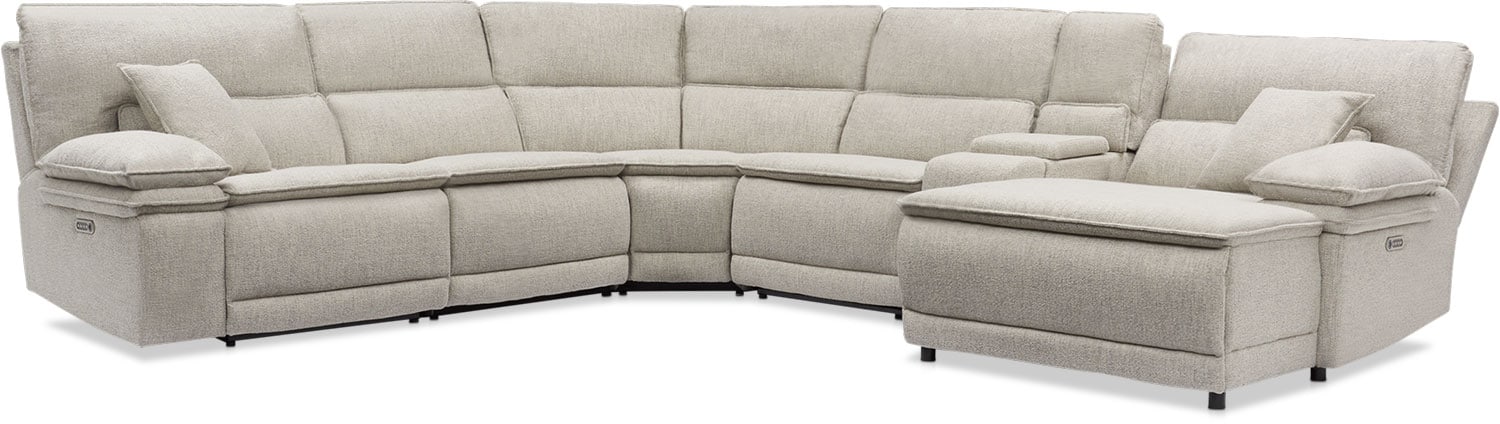 power reclining sectional with chaise