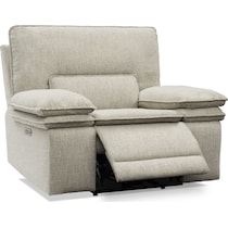 brookdale white recliner   