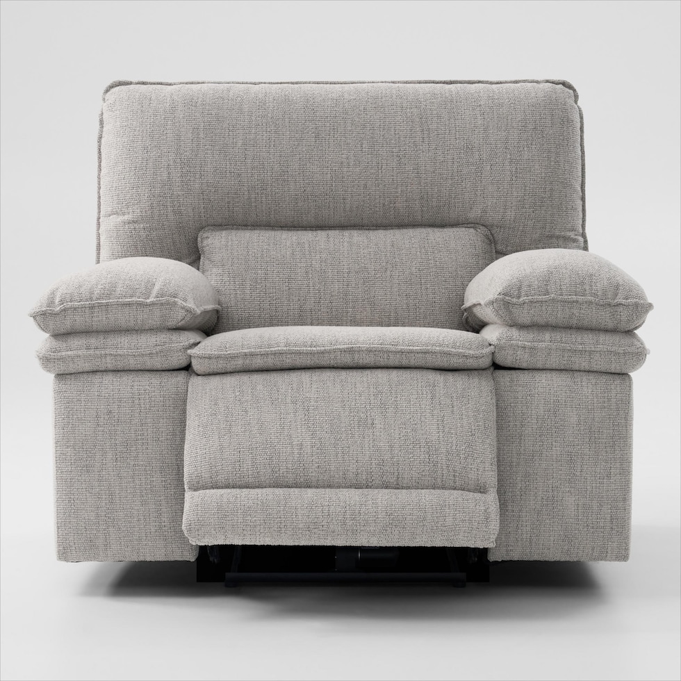 brookdale white recliner   