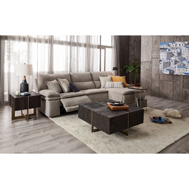 Brookdale 3-Piece Dual-Power Reclining Sectional with Chaise