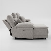 brookdale white sectional   