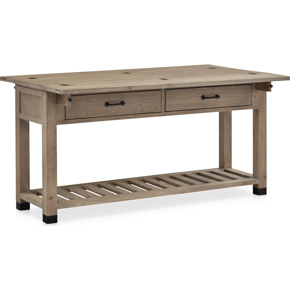 brooke harbor occasional light brown sofa table   