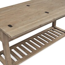 brooke harbor occasional light brown sofa table   
