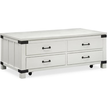 Brooke Harbor Coffee Table - White