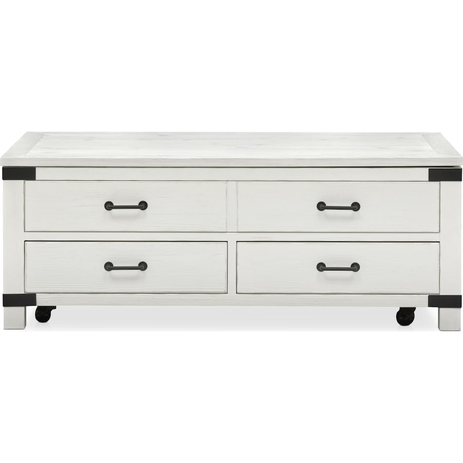 brooke harbor occasional white coffee table   