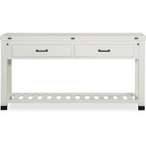 brooke harbor occasional white sofa table   