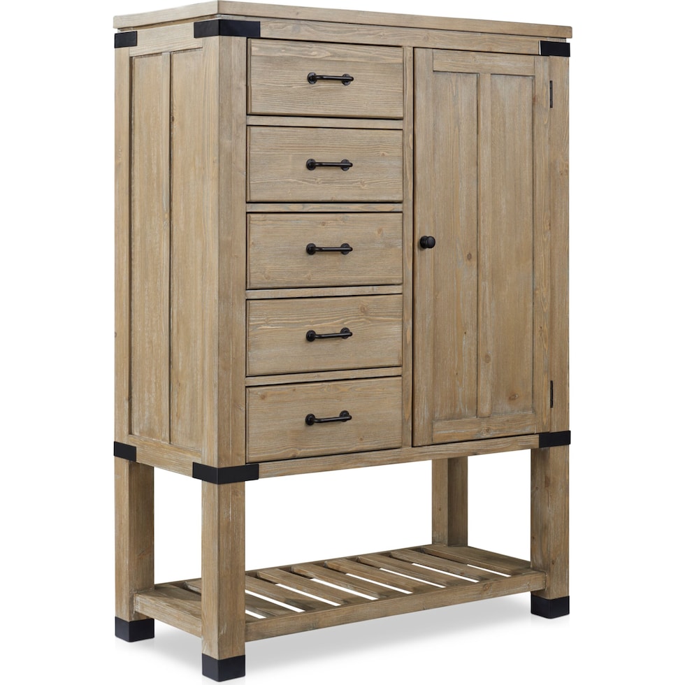 brooke harbor light brown door chest   