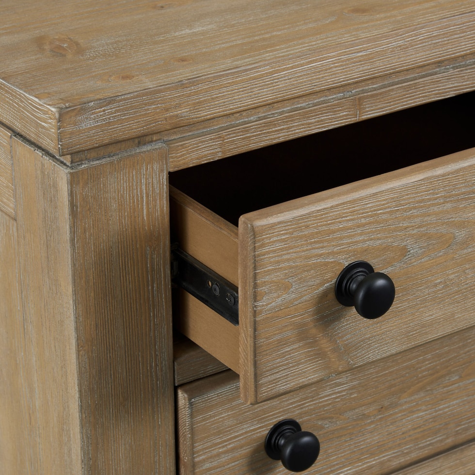 brooke harbor light brown nightstand   