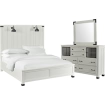 brooke harbor white  pc king bedroom   