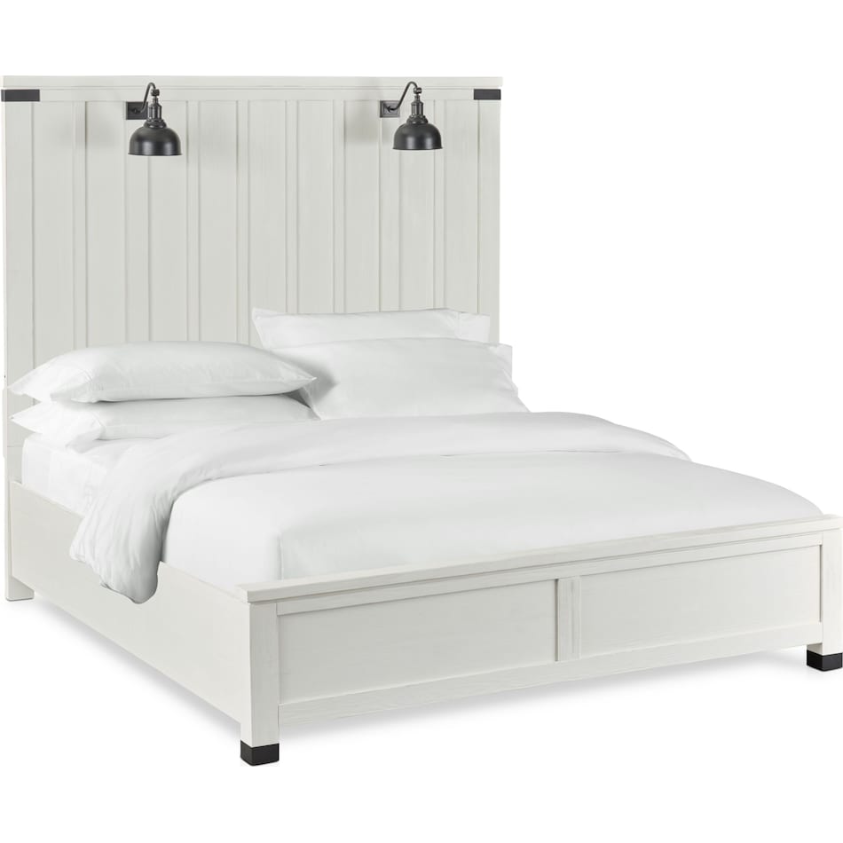 brooke harbor white  pc king bedroom   