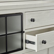 brooke harbor white  pc queen storage bedroom   