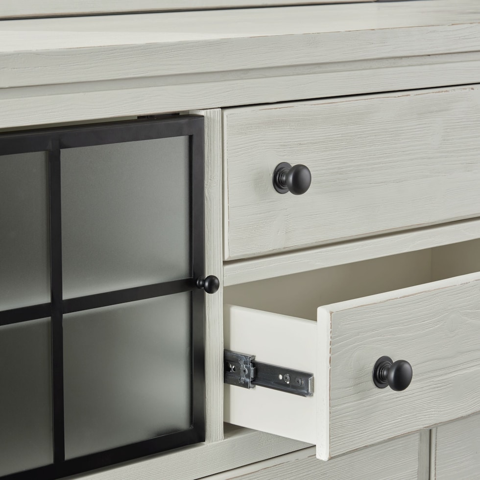 brooke harbor white  pc queen storage bedroom   