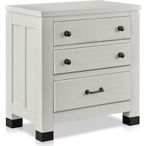 brooke harbor white nightstand   