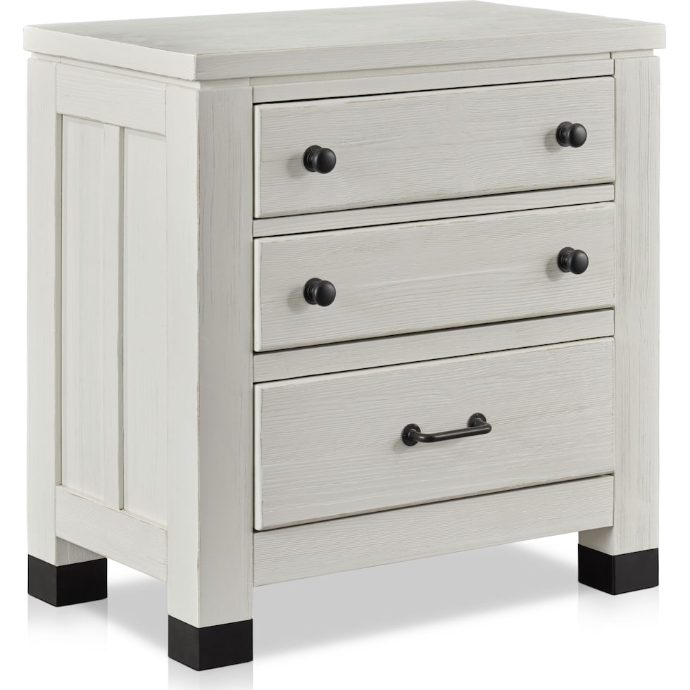 brooke harbor white nightstand   