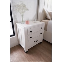 brooke harbor white nightstand   