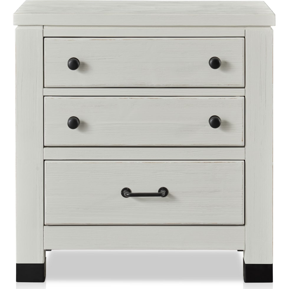 brooke harbor white nightstand   