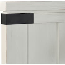 brooke harbor white queen storage bed   