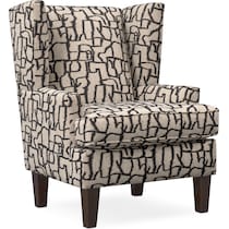 brooke uc ivory light brown accent chair   