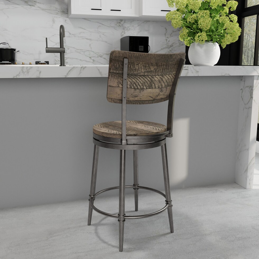 brookleigh gray counter height stool   